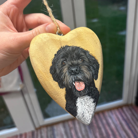 Hanging Wood Heart