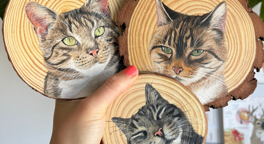 Wood Slice Portrait