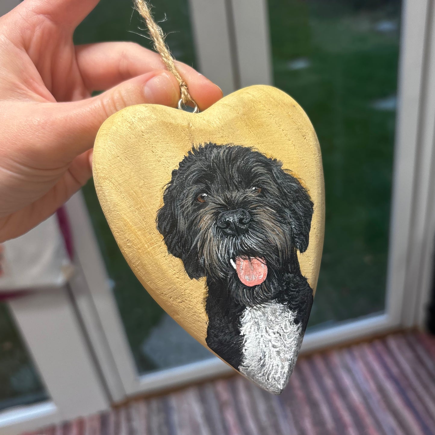 Hanging Wood Heart