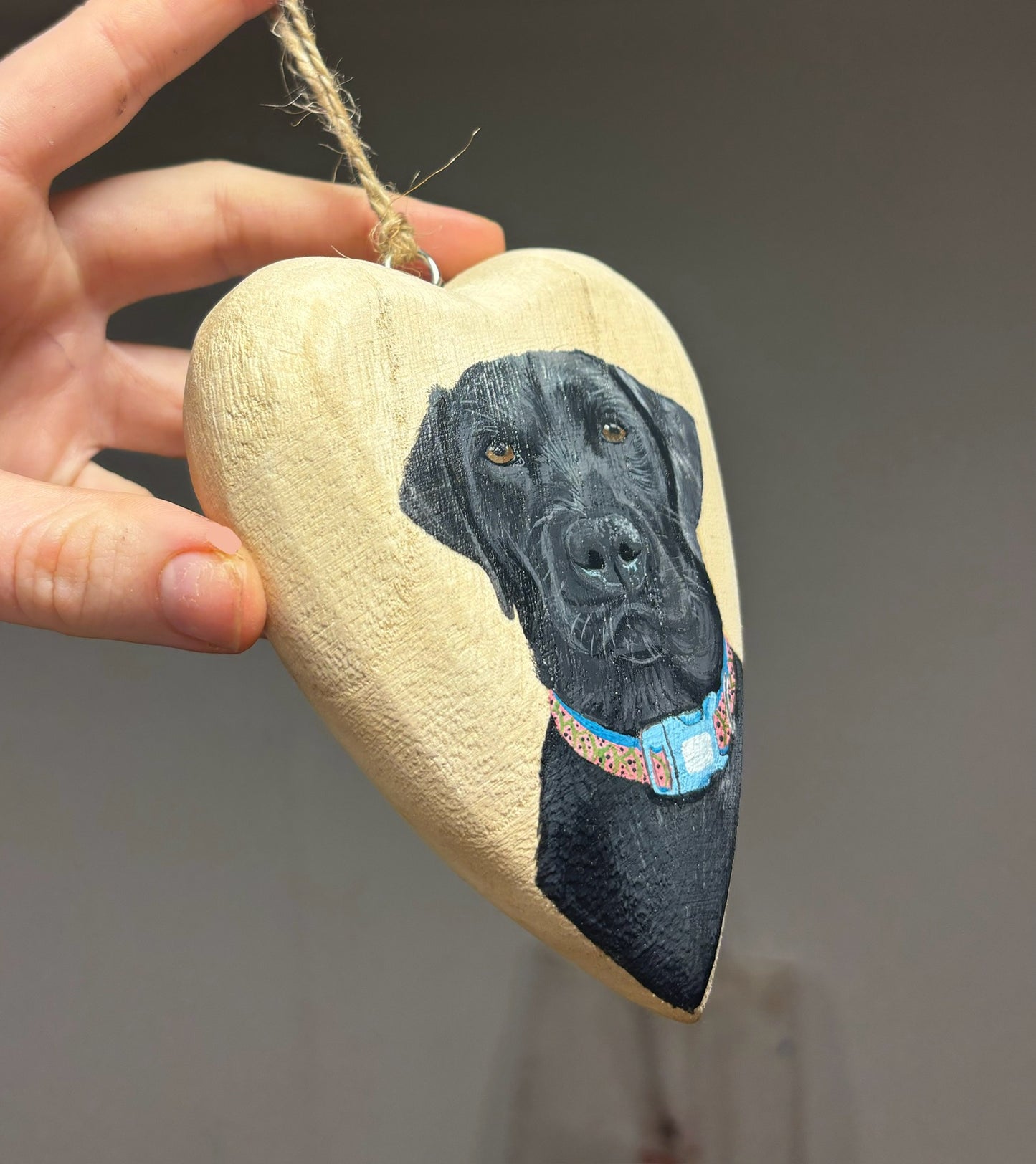 Hanging Wood Heart